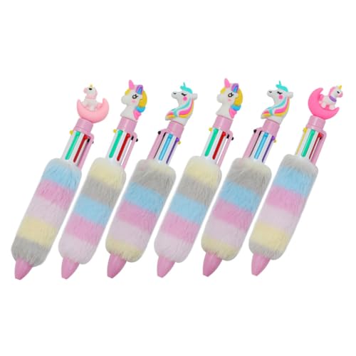 SHINEOFI 6 Stück Dekorative Kinderstifte Zeichenstifte Ausgefallener Stift Glatt Süßer Stift Farbig Bunt Kugelschreiber Karikatur Kunststifte Süße Stifte Scrapbooking-stifte Plüsch SHINEOFI 6 Stück Dekorative Kinderstifte Zeichenstifte Ausgefallener Stift Glatt Süßer Stift Farbig Bunt Kugelschreiber Karikatur Kunststifte Süße Stifte Scrapbooking-stifte Plüsch von SHINEOFI