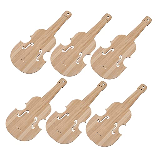 SHINEOFI 6 Stück Diy Bambus Lesezeichen im Violinen Design Leere Bambus Tags für Kreative Projekte Unvollendete Hängende Etiketten für Handarbeiten und SHINEOFI 6 Stück Diy Bambus Lesezeichen im Violinen Design Leere Bambus Tags für Kreative Projekte Unvollendete Hängende Etiketten für Handarbeiten und von SHINEOFI