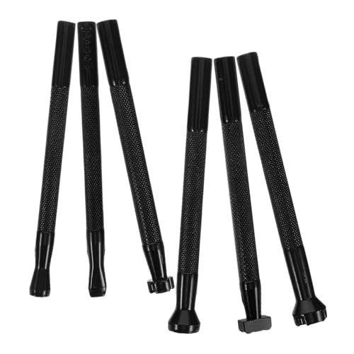SHINEOFI 6 Stück Diy Leder Prägewerkzeug Teiliges für Lederarbeiten für Anfänger und Profis Langlebig und Vielseitig Einsetzbar für Taschen und Accessoires von SHINEOFI
