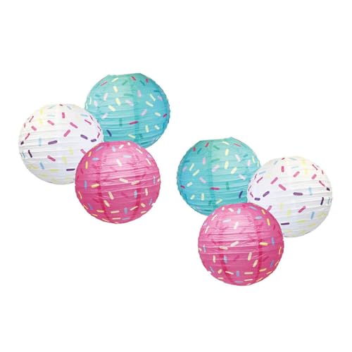 SHINEOFI 6 Stück Donut Muster Papierlaternen DIY Hängende Laternen Robustem Material für Kunstkurse Partydekoration Garten und Innenraumbeleuchtung SHINEOFI 6 Stück Donut Muster Papierlaternen DIY Hängende Laternen Robustem Material für Kunstkurse Partydekoration Garten und Innenraumbeleuchtung von SHINEOFI