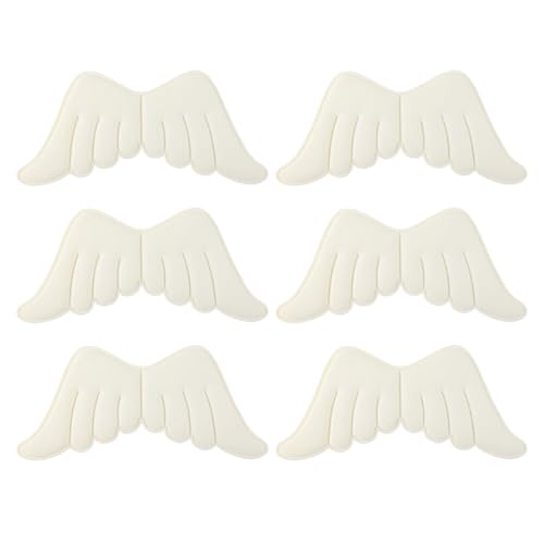 SHINEOFI 6 Stück Engel Flügel Applikation Patches Weiße DIY Aufnäher für Kleidung Dekorative Stoffe und Bastelprojekte Einfach zu Nähen für Festtagsbekleidung SHINEOFI 6 Stück Engel Flügel Applikation Patches Weiße DIY Aufnäher für Kleidung Dekorative Stoffe und Bastelprojekte Einfach zu Nähen für Festtagsbekleidung von SHINEOFI