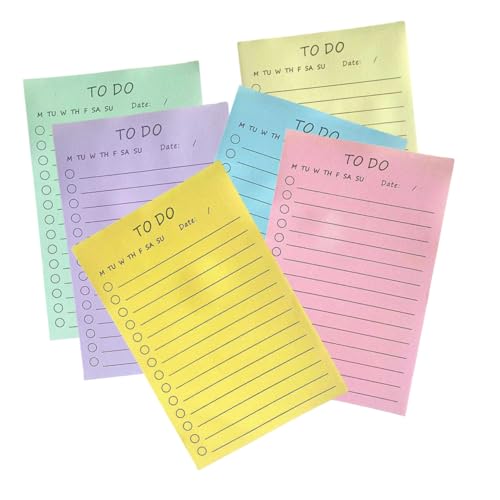 SHINEOFI 6 Stück Haftnotiz notizblock bunt notiztafel notizzettelblock Klebezettel für den Computer Selbstklebende Memo Pads Memo-Aufkleber für die Schule Aufkleber für Büronotizen Papier SHINEOFI 6 Stück Haftnotiz notizblock bunt notiztafel notizzettelblock Klebezettel für den Computer Selbstklebende Memo Pads Memo-Aufkleber für die Schule Aufkleber für Büronotizen Papier von SHINEOFI