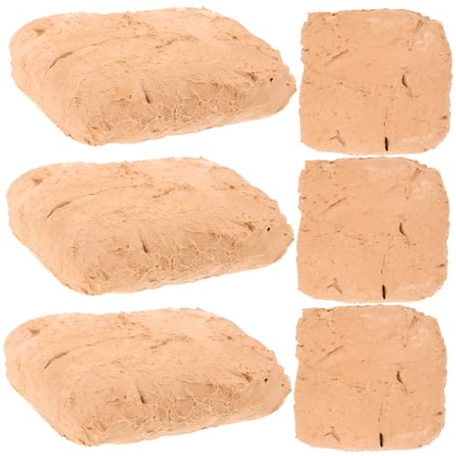 SHINEOFI 6 Stück Handgefertigter Ton für Lufthärtender Ton Töpfer-Modelliermasse Ofen backen Ton Backton plastelina modellieren knete DIY-Ton für Teenager Zubehör aus Ton Abs Beige von SHINEOFI
