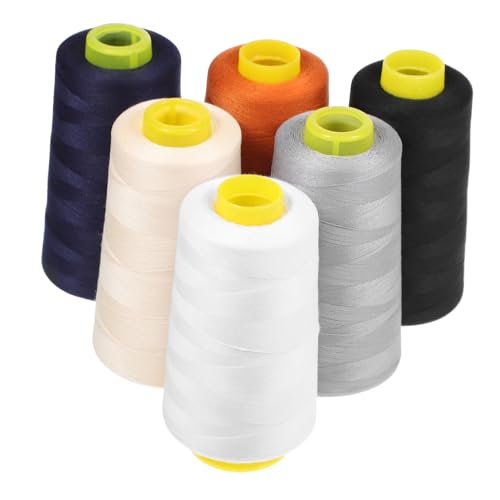 SHINEOFI 6 Stück Hochgeschwindigkeits-polyesterfaden Stich Naht Fäden Stickgarne Faden Für Nähmaschine Faden Zum Nähen Spulen Schwarz Faden Nähen Stoff Quiltfaden Nähgarn Herstellung SHINEOFI 6 Stück Hochgeschwindigkeits-polyesterfaden Stich Naht Fäden Stickgarne Faden Für Nähmaschine Faden Zum Nähen Spulen Schwarz Faden Nähen Stoff Quiltfaden Nähgarn Herstellung von SHINEOFI