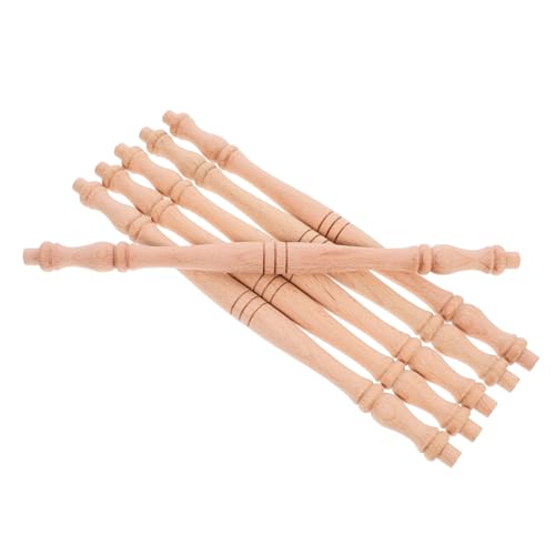 SHINEOFI 6 Stück Holzspindeln für Bastelarbeiten Spindeln für Innentreppen Khaki SHINEOFI 6 Stück Holzspindeln für Bastelarbeiten Spindeln für Innentreppen Khaki von SHINEOFI