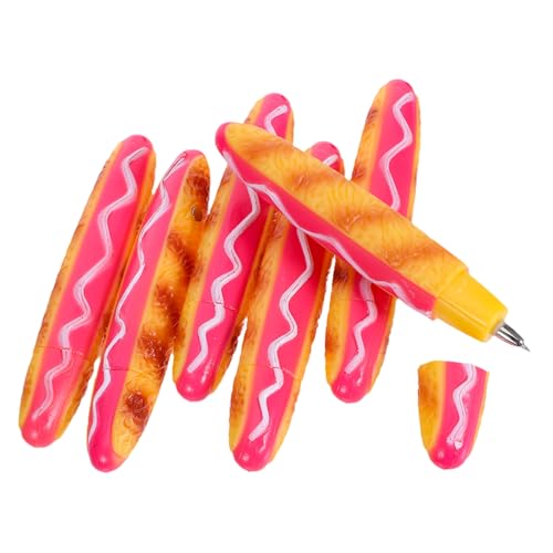 SHINEOFI 6 Stück Hot Dog Kugelschreiber Lustige Schreibstifte für Schüler Back To School Partybedarf Realistisches Snack Motiv Niedliche Büro Schulaccessoires SHINEOFI 6 Stück Hot Dog Kugelschreiber Lustige Schreibstifte für Schüler Back To School Partybedarf Realistisches Snack Motiv Niedliche Büro Schulaccessoires von SHINEOFI
