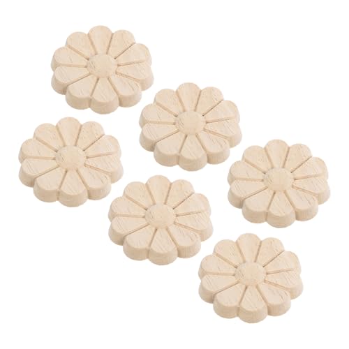 SHINEOFI 6 Stück Massivholz Applikationen Für Türen Schränke Kommoden Holz Onlays Wand Holz Applikationen Bett Holzschnitzereien Kommoden Dekorationsaufkleber Unbehandelte SHINEOFI 6 Stück Massivholz Applikationen Für Türen Schränke Kommoden Holz Onlays Wand Holz Applikationen Bett Holzschnitzereien Kommoden Dekorationsaufkleber Unbehandelte von SHINEOFI