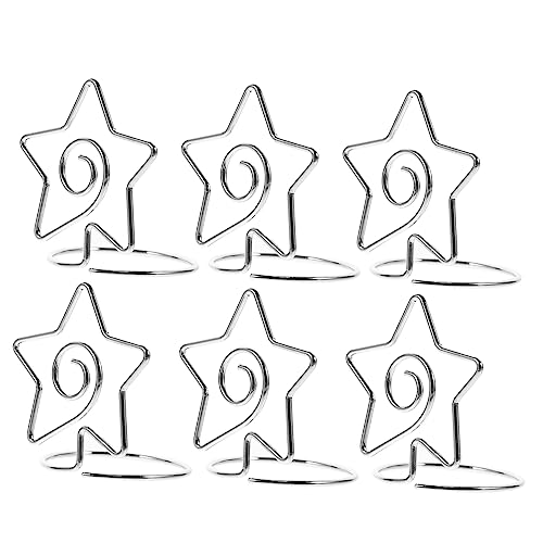SHINEOFI 6 Stück Memohalter Tischplatte Schreibtisch Menü-clip Basis-memo-clips Desktop-fotoclip Tischnummer Steht Speisekartenhalter Tischnummernhalter Für Restaurants Silver Metall SHINEOFI 6 Stück Memohalter Tischplatte Schreibtisch Menü-clip Basis-memo-clips Desktop-fotoclip Tischnummer Steht Speisekartenhalter Tischnummernhalter Für Restaurants Silver Metall von SHINEOFI