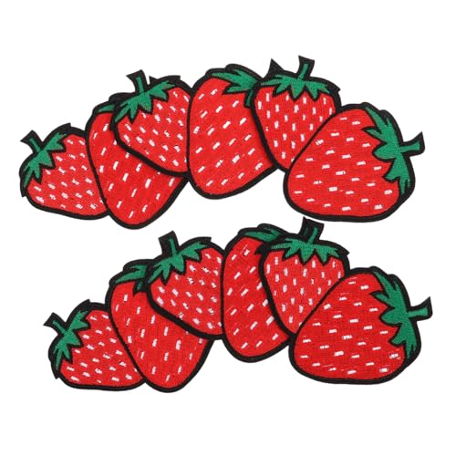 SHINEOFI 6 Stück Obst Aufnäher Erdbeer Aufnäher Zum Aufnähen Dekorative Süße Häkel Applikation Verzierung Für Kleidung Kleider Taschen Hüte Stirnbänder SHINEOFI 6 Stück Obst Aufnäher Erdbeer Aufnäher Zum Aufnähen Dekorative Süße Häkel Applikation Verzierung Für Kleidung Kleider Taschen Hüte Stirnbänder von SHINEOFI