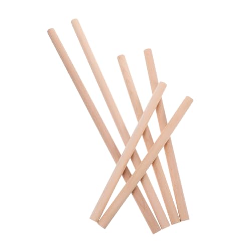 SHINEOFI 6 Stück Runde Stäbe Bastelzweige Holzscheite Zur Dekoration Wandteppich Aufhängestange Holzstäbe Zum Basteln Holzscheite Zum Basteln Holzscheite Zum Dekorieren von SHINEOFI
