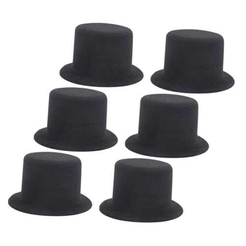 SHINEOFI 6 Stück Schwarze Mini Hüte für Diy Dekoration Geeignet für Puppen Figuren und Kleine Haustiere für Feiertagsfeiern Bastelprojekte und Tägliche Dekoration SHINEOFI 6 Stück Schwarze Mini Hüte für Diy Dekoration Geeignet für Puppen Figuren und Kleine Haustiere für Feiertagsfeiern Bastelprojekte und Tägliche Dekoration von SHINEOFI