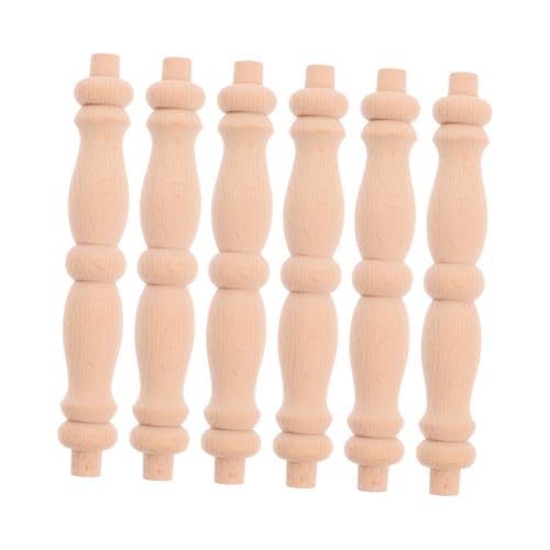 SHINEOFI 6 Stück Spindeln Für Innentreppen Holz Khaki von SHINEOFI
