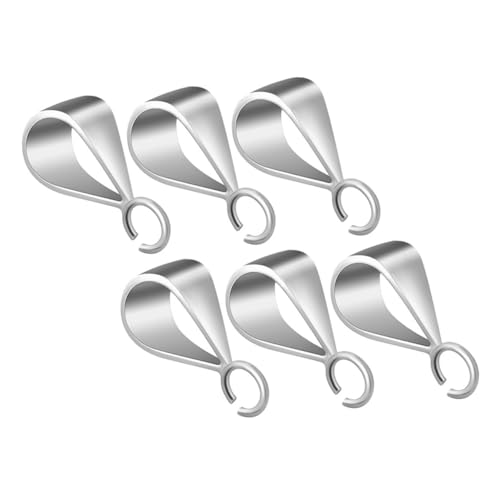 SHINEOFI 6 Stück Teiliges Anhängerverschlüsse für Schmuck Ösen Silber für Diy Bastelprojekte für und Armbänder Langlebig und Leicht von SHINEOFI