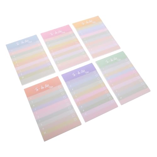 SHINEOFI 6 Stück Teiliges Bunte Streifen Notizblöcke Selbstklebend Reißbar mit Niedlichen Cartoon Motiven Starke Haftung Großer Schreibbereich für Lehrer und Büroorganisation SHINEOFI 6 Stück Teiliges Bunte Streifen Notizblöcke Selbstklebend Reißbar mit Niedlichen Cartoon Motiven Starke Haftung Großer Schreibbereich für Lehrer und Büroorganisation von SHINEOFI