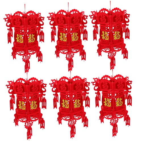 SHINEOFI 6 Stück Teiliges Chinesische Deko Laternenanhänger Goldene Frühlingsfest Hängende Laternen für Neujahrsfeier Dekoration Langlebig Festlich SHINEOFI 6 Stück Teiliges Chinesische Deko Laternenanhänger Goldene Frühlingsfest Hängende Laternen für Neujahrsfeier Dekoration Langlebig Festlich von SHINEOFI