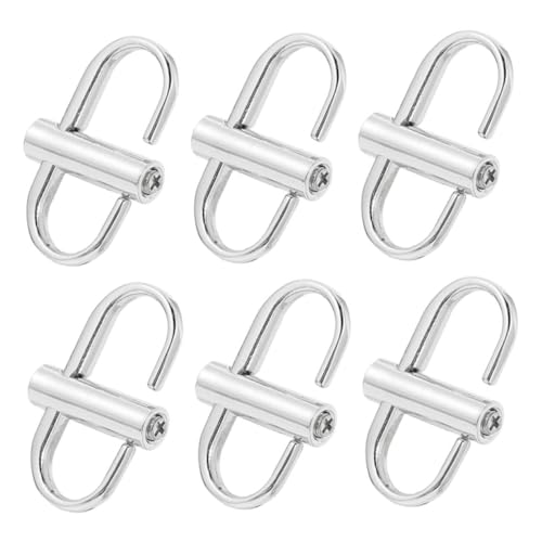 SHINEOFI 6 Stück Teiliges Metallkettenschnallen für Taschenriemen Verstellbare Kettenlängen Rostfreier Langlebig Einfach zu Bedienen zum Kürzen und Ersetzen von Gurtverschlussclips SHINEOFI 6 Stück Teiliges Metallkettenschnallen für Taschenriemen Verstellbare Kettenlängen Rostfreier Langlebig Einfach zu Bedienen zum Kürzen und Ersetzen von Gurtverschlussclips von SHINEOFI