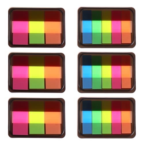 SHINEOFI 6 Stück Teiliges Selbstklebendes Index tab Pet material Farblich Sortiert Wasserfest für Schüler und Büro Haftet Rückstandsfrei zum Markieren von Büchern Ordnern und Notizen SHINEOFI 6 Stück Teiliges Selbstklebendes Index tab Pet material Farblich Sortiert Wasserfest für Schüler und Büro Haftet Rückstandsfrei zum Markieren von Büchern Ordnern und Notizen von SHINEOFI