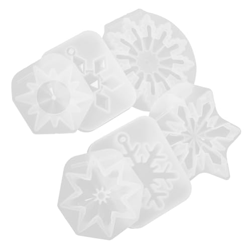 SHINEOFI 6 Stück Teiliges Silikonform Schneeflocke für Diy Harzkunst Flexible Gießform mit Hoher Reißfestigkeit Wiederverwendbar Rutschfest für Weihnachtsdeko Anhänger und Baumornamente SHINEOFI 6 Stück Teiliges Silikonform Schneeflocke für Diy Harzkunst Flexible Gießform mit Hoher Reißfestigkeit Wiederverwendbar Rutschfest für Weihnachtsdeko Anhänger und Baumornamente von SHINEOFI