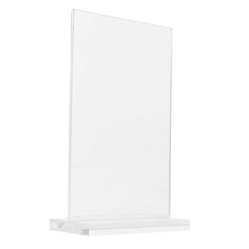 SHINEOFI 6 Stück Transparenter Schilderständer acrylständer werbeaufsteller Plakatpräsentationsständer Staffelei stehen Münze Fotohalter für den Tisch Ausstellungsständer für Zertifikate von SHINEOFI