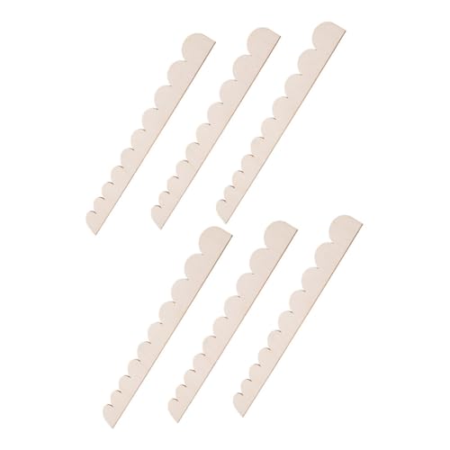 SHINEOFI 6 Stück Unbehandelte Holzleisten für DIY Heimdekoration Wandregal Trim für Gestaltung SHINEOFI 6 Stück Unbehandelte Holzleisten für DIY Heimdekoration Wandregal Trim für Gestaltung von SHINEOFI