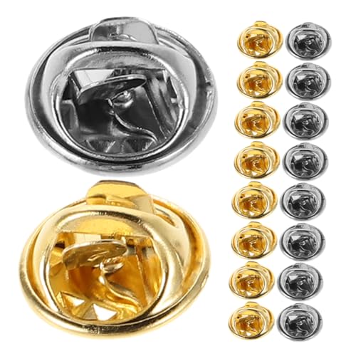 SHINEOFI 60 Sätze Butterfly Clutch Verschluss mit Blanko Pins Pin Back Replacement für Broschen Anstecknadeln Namensschilder DIY Schmuckherstellung Gold und Silber SHINEOFI 60 Sätze Butterfly Clutch Verschluss mit Blanko Pins Pin Back Replacement für Broschen Anstecknadeln Namensschilder DIY Schmuckherstellung Gold und Silber von SHINEOFI