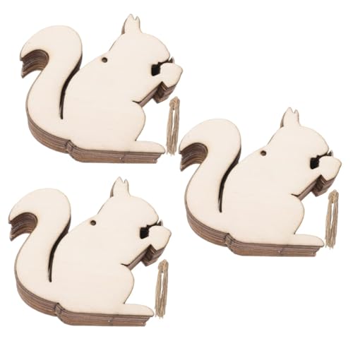 SHINEOFI 60 Stck. Holzformen Eichhörnchen zum Basteln Naturbelassene Holzfiguren für DIY Frühlingsdeko Herbstdeko Kleine Holztiere für Hochzeits Partydekoration Kreative Holzstreuteile SHINEOFI 60 Stck. Holzformen Eichhörnchen zum Basteln Naturbelassene Holzfiguren für DIY Frühlingsdeko Herbstdeko Kleine Holztiere für Hochzeits Partydekoration Kreative Holzstreuteile von SHINEOFI
