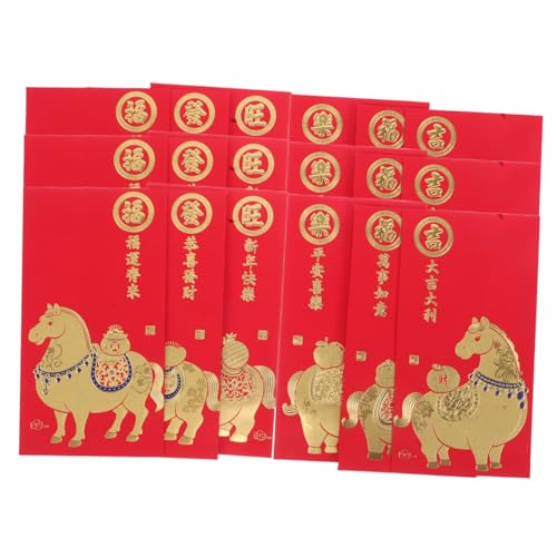 SHINEOFI 60 Stück Chinesische Neujahrs-glücksgeldumschläge mit Pferdemotiv Stabile Papierhüllen für Frühlingsfest Großzügig Bemessen Edle Textur Traditionelle und Moderne Gestaltung SHINEOFI 60 Stück Chinesische Neujahrs-glücksgeldumschläge mit Pferdemotiv Stabile Papierhüllen für Frühlingsfest Großzügig Bemessen Edle Textur Traditionelle und Moderne Gestaltung von SHINEOFI