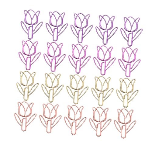 SHINEOFI 60 Stück Metall Tulpen Büroklammern Süße Bunte Büroklammern Blumenklammern Dekorative Tulpenklammern Blumenförmige Notizpapierhalter Geformte Süße SHINEOFI 60 Stück Metall Tulpen Büroklammern Süße Bunte Büroklammern Blumenklammern Dekorative Tulpenklammern Blumenförmige Notizpapierhalter Geformte Süße von SHINEOFI