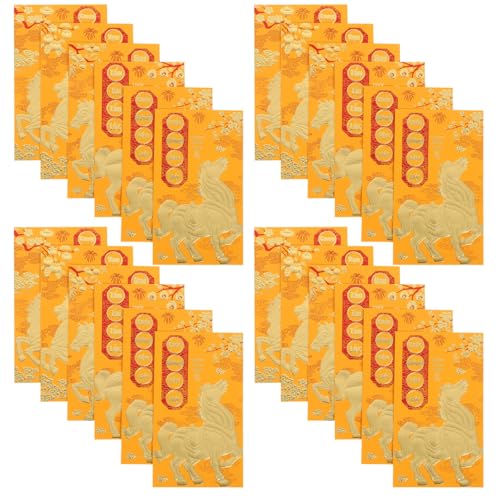 SHINEOFI 60 Stück Rote Umschläge Chinesischen Neujahr, Gold, Hong Bao 2026, Jahr Des Pferdes, Vietnamesische Geldumschläge Für Mond-frühlingsfest, Geburtstag, Hochzeitsfeier SHINEOFI 60 Stück Rote Umschläge Chinesischen Neujahr, Gold, Hong Bao 2026, Jahr Des Pferdes, Vietnamesische Geldumschläge Für Mond-frühlingsfest, Geburtstag, Hochzeitsfeier von SHINEOFI