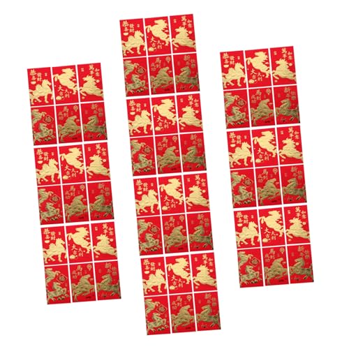 SHINEOFI 60 Stück Rote Umschläge Jahr Des Pferdes Kreative Hong Bao Geldumschläge Frühlingsfest Traditionell Modern Design Für Familienfeiern Geburtstage Hochzeit SHINEOFI 60 Stück Rote Umschläge Jahr Des Pferdes Kreative Hong Bao Geldumschläge Frühlingsfest Traditionell Modern Design Für Familienfeiern Geburtstage Hochzeit von SHINEOFI