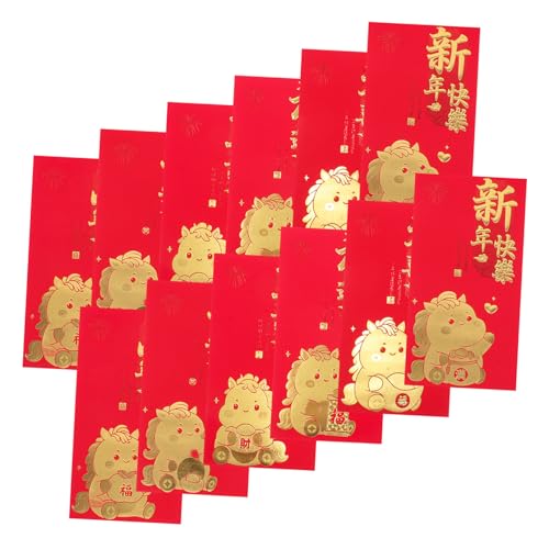 SHINEOFI 60 Stück Rote Umschläge Jahr Des Pferdes Kreative Neujahrs Geldbeutel Tet Celebration Envelopes Robuste Papierverarbeitung Großes Fassungsvermögen Für Familie und Firmenfeiern SHINEOFI 60 Stück Rote Umschläge Jahr Des Pferdes Kreative Neujahrs Geldbeutel Tet Celebration Envelopes Robuste Papierverarbeitung Großes Fassungsvermögen Für Familie und Firmenfeiern von SHINEOFI