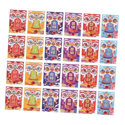 SHINEOFI 60 Stück Rote Umschlagtasche „Year of the Snake“. Chinesisch rot chinesisches Papiergeld Chinesische Neujahrsmünzen chinesischer roter Briefumschlag Drache Jahr rote Umschläge Bao von SHINEOFI