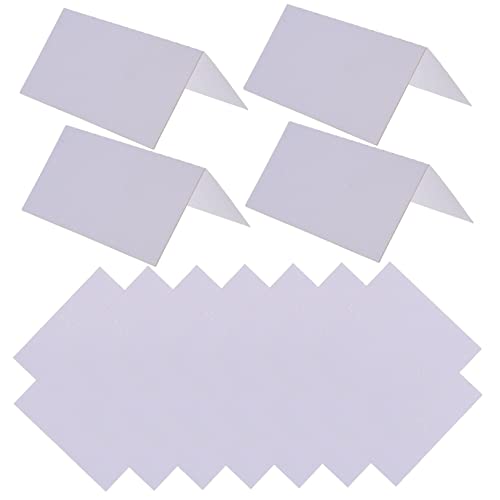 SHINEOFI 60 Stück Sitz Karte Stereo Karte Leere Namenskarten Tischkarten-party Karten Mit Hochzeitsschildern Tischzeltkarten Reservierte Karten Für Bankett Gruß-platzkarten Papier Weiß von SHINEOFI