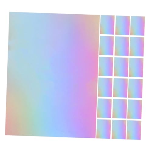 SHINEOFI 60 Stück Teiliges Metallic Cardstock Glänzend Holografisch Spiegelndes Bastelpapier für DIY Origami Scrapbooking Kartengestaltung Vielseitig Reflektierend Einfach zu Verarbeiten von SHINEOFI