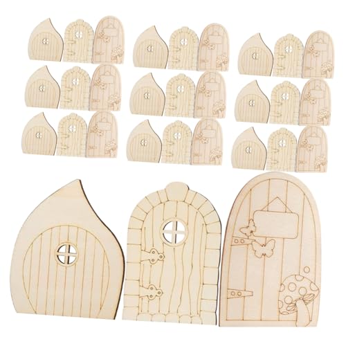 SHINEOFI 60 Stück Teiliges Miniatur Holztüren für Garten und Puppenhaus Unbemalt DIY Bastelset mit Robusten Kreativen Kleinen Türen für und Partydekoration SHINEOFI 60 Stück Teiliges Miniatur Holztüren für Garten und Puppenhaus Unbemalt DIY Bastelset mit Robusten Kreativen Kleinen Türen für und Partydekoration von SHINEOFI