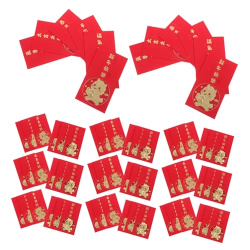 SHINEOFI 60 Stück Teiliges Rote Umschläge Jahr Des Pferdes Robuste Papierumschläge mit Kreativem Großzügiges Format Auffällige Muster für Tet Money Envelopes Lunar Year Geschenkumschläge SHINEOFI 60 Stück Teiliges Rote Umschläge Jahr Des Pferdes Robuste Papierumschläge mit Kreativem Großzügiges Format Auffällige Muster für Tet Money Envelopes Lunar Year Geschenkumschläge von SHINEOFI