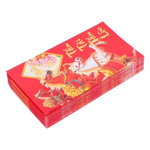 SHINEOFI 60 Stück Vietnamesische Neujahrsumschläge Rote Umschläge Pferdejahr Design Langlebiges Papier Glücksgeldumschläge Für Chinesisches Frühlingsfest Geschenkverpackung von SHINEOFI