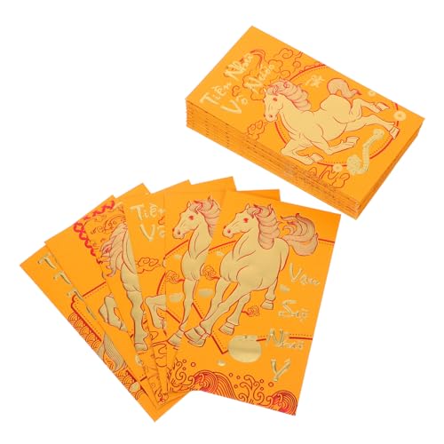 SHINEOFI 60 Stück Vietnamesische Rote Umschläge Jahr Des Pferdes Traditionell Glücksgeldumschläge Lunar Neujahr Festlich Muster Packung SHINEOFI 60 Stück Vietnamesische Rote Umschläge Jahr Des Pferdes Traditionell Glücksgeldumschläge Lunar Neujahr Festlich Muster Packung von SHINEOFI