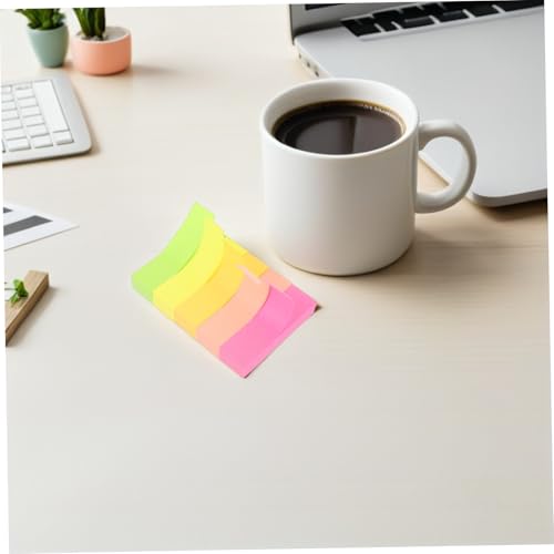 SHINEOFI 600 Stück Bunte Selbstklebende Haftnotizen Kleine Pastell-index-tabs für Schule Büro Zuhause Notizen Markieren und Organisieren Kompakte Langlebige Haftmarker für Bücher und Ordner von SHINEOFI