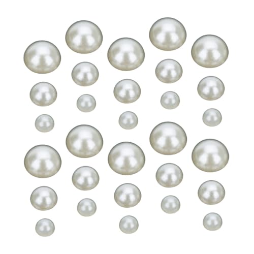 SHINEOFI 600 Stück Halbrunde Perlen Cabochons Schmuckzubehör Gemischte Halbperlen für Diy Schmuckherstellung Bastelmaterialien SHINEOFI 600 Stück Halbrunde Perlen Cabochons Schmuckzubehör Gemischte Halbperlen für Diy Schmuckherstellung Bastelmaterialien von SHINEOFI