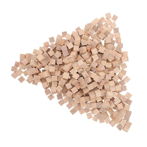 SHINEOFI 600 Stück Holzklötze Würfel aus Naturholz mit Glatten Kanten Splintfrei Langlebig für DIY Bastelprojekte Puzzle Fördert Feinmotorik und Hand-Auge-koordination von SHINEOFI