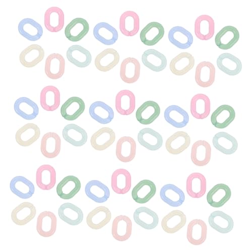 SHINEOFI 600 Stück Kettenzubehör Kettengliedringe Schmuckkette Kettengliederringe Verbindungsring in Bonbonfarben Quick-link-anschluss Verbindungsringe Biegeringe Schmuck Verschlüsse Acryl von SHINEOFI