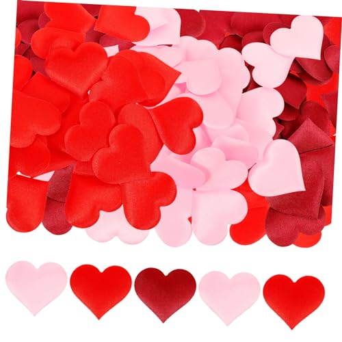 SHINEOFI 600 Stück Liebes Handwürfe Blumen Festival Blütenblätter Herzförmige Applikation Herz Konfetti Hochzeit Herz Blütenblätter Kreative Form Konfetti Party von SHINEOFI
