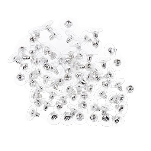 SHINEOFI 600 Stück Ohrstecker Verschlüsse Praktische Ohraccessoires Silber und Gold für DIY Ohrringe Langlebige und Sichere Ohrstopper für Schmuckherstellung von SHINEOFI