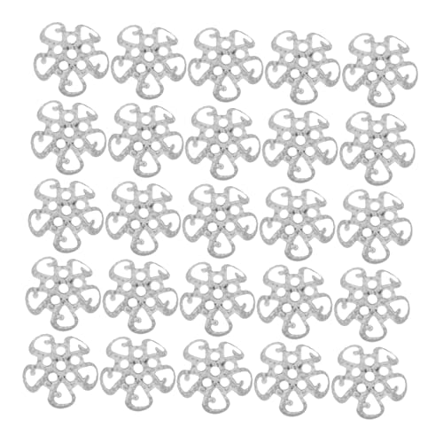 SHINEOFI 600 Stücke Filigrane Metall Perlenkappen mit Blütenmotiv Hohl Langlebig Einfache Montage Vielseitig für DIY Schmuckherstellung Wie Ohrringe Armbänder Halsketten Silberfarben SHINEOFI 600 Stücke Filigrane Metall Perlenkappen mit Blütenmotiv Hohl Langlebig Einfache Montage Vielseitig für DIY Schmuckherstellung Wie Ohrringe Armbänder Halsketten Silberfarben von SHINEOFI