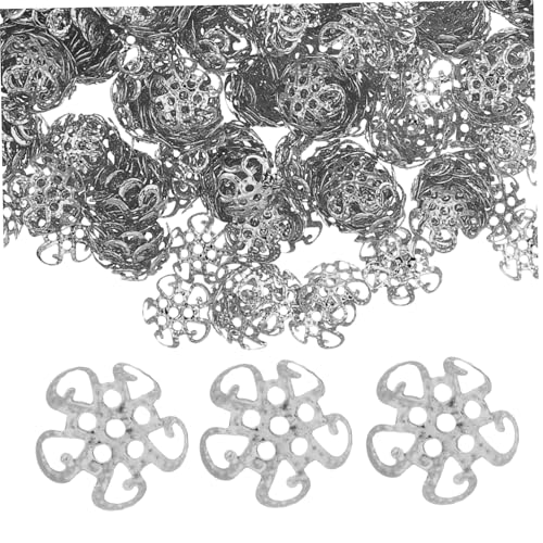 SHINEOFI 600 Stücke Metallblumen Perlenkappen mit Perlensockel Filigrane Spacer Endkappen für Schmuckherstellung Langlebig und Vielseitig für DIY Armbänder Halsketten Einfach Montierbar SHINEOFI 600 Stücke Metallblumen Perlenkappen mit Perlensockel Filigrane Spacer Endkappen für Schmuckherstellung Langlebig und Vielseitig für DIY Armbänder Halsketten Einfach Montierbar von SHINEOFI