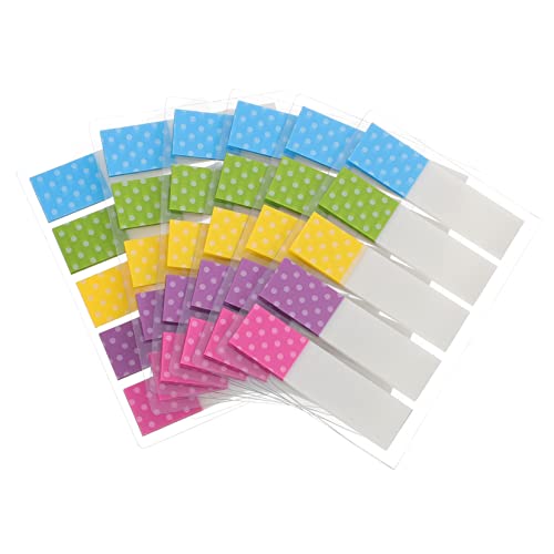 SHINEOFI 6Er-Packungen Fluoreszierendes transparentes Etikett klebrig transparente Pads bookmarks buch marker bunte Seitenregisterkarten farbiges Seitenmarkierungsetikett das Haustier von SHINEOFI