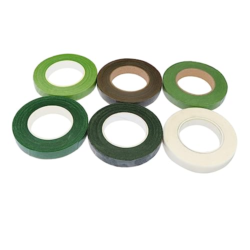 SHINEOFI 6Rollen Blumenband Selbstklebendes Floristenband für DIY Blumenarrangements Geschenkverpackungen und Scrapbooking Klebeband für Projekte SHINEOFI 6Rollen Blumenband Selbstklebendes Floristenband für DIY Blumenarrangements Geschenkverpackungen und Scrapbooking Klebeband für Projekte von SHINEOFI