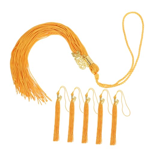 SHINEOFI 6pcs Dekorative Abschlusskappe Quasten Für Abschlusssaison Hut Dekoration Quasten Tassel Charme Delicate Grad Hut Quasten Für Absolventenpartys von SHINEOFI
