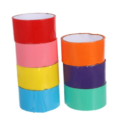 SHINEOFI 7 Stück Regenbogen -Stromband farbiges Stickband dekoratives buntes Klebeband klebriges Ballklebeband Bastelband Kugelband selber machen Dekompressionsklebebänder Büroband bopp SHINEOFI 7 Stück Regenbogen -Stromband farbiges Stickband dekoratives buntes Klebeband klebriges Ballklebeband Bastelband Kugelband selber machen Dekompressionsklebebänder Büroband bopp von SHINEOFI